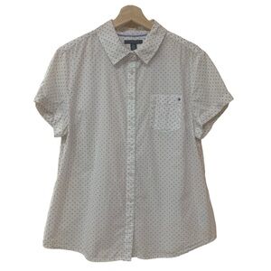 Tommy Hilfiger Woman’s Button Down Short Sleeve Top